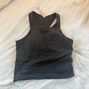 lululemon athletica Black Ribbed Tank Top